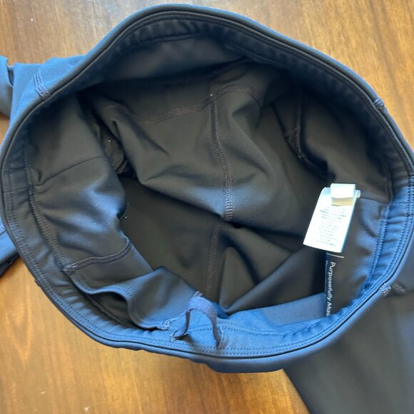 Athleta Women's Leggings Blue Pockets Size Small Tall - Size ST Mesh Panel - Picture 9 of 16